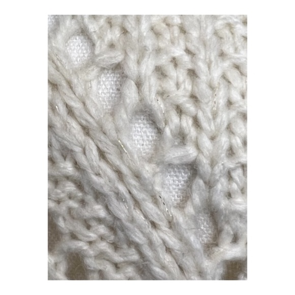 NWOT JCP cream acrylic wool-blend tunic sweater – size S - Picture 3 of 8